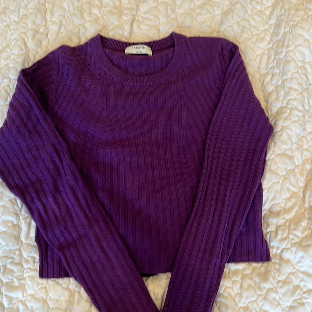 Babaton purple sweater